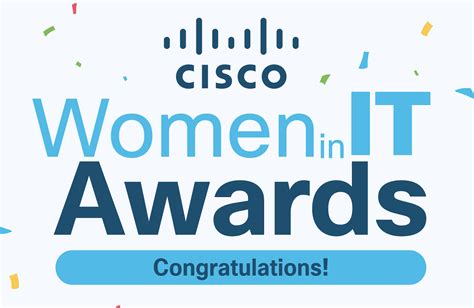 Winners of the Cisco Women in IT Awards for 2020